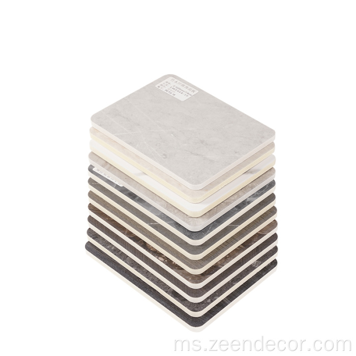 Bahan dinding logam tekstur kayu venir panel dinding